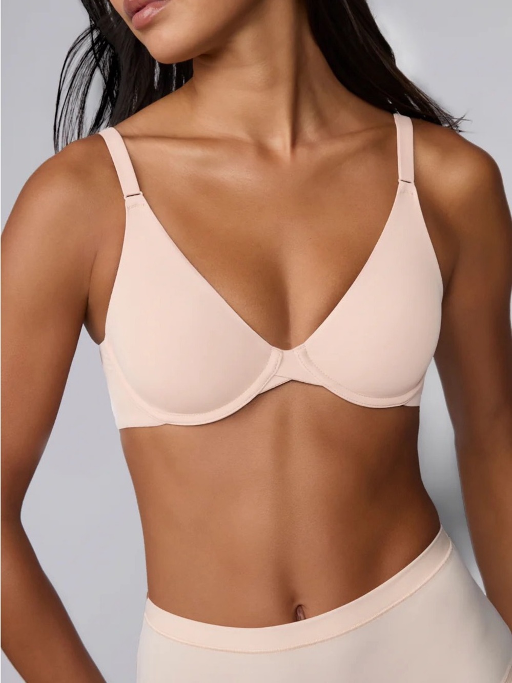 Harper Wilde Base Unlined Underwire Bra 40D in Rose Quartz